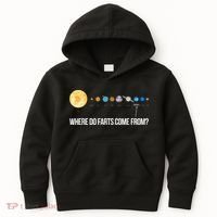Where Do Farts Come From Uranus Funny Universe Kids Hoodie thumb 0
