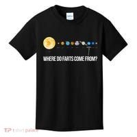 Where Do Farts Come From Uranus Funny Universe Kids T-Shirt thumb 0