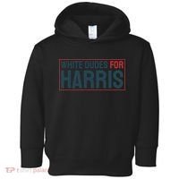 White Dudes For Harris 2024 Toddler Hoodie thumb 0