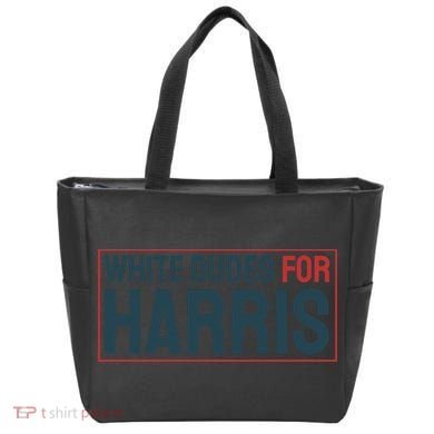 White Dudes For Harris 2024 Tote Bag