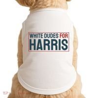 White Dudes For Harris 2024 Doggie Tank thumb 0
