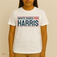 White Dudes For Harris 2024 T-Shirt thumb 4
