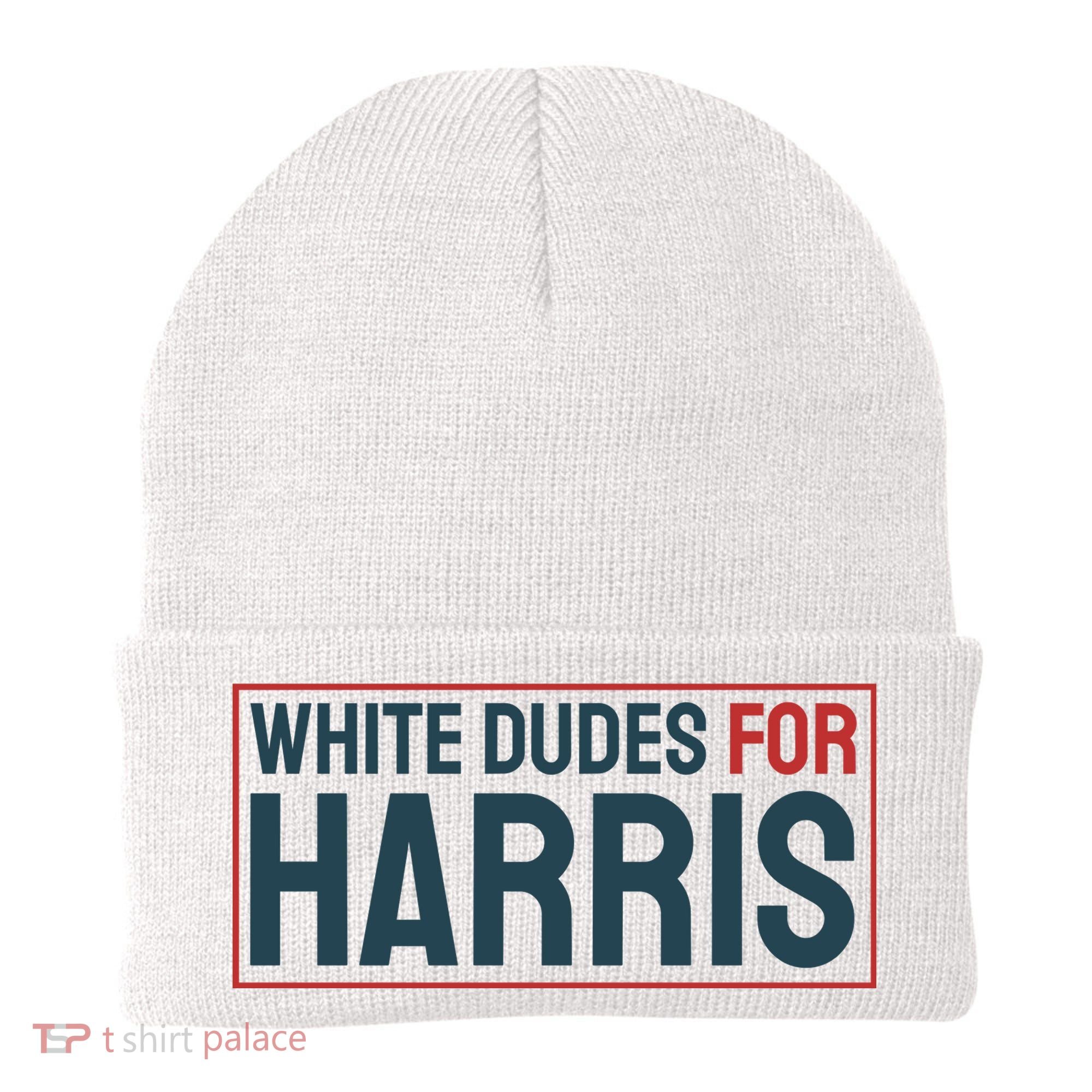 White Dudes For Harris 2024 Beanie