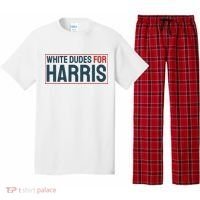 White Dudes For Harris 2024 Pajama Set thumb 0