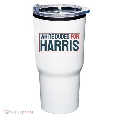 White Dudes For Harris 2024 Tumbler