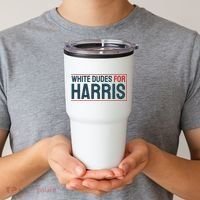 White Dudes For Harris 2024 Tumbler thumb 2
