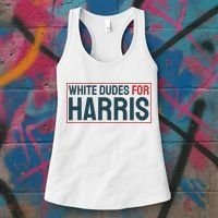 White Dudes For Harris 2024 Women's Tank Top thumb 3