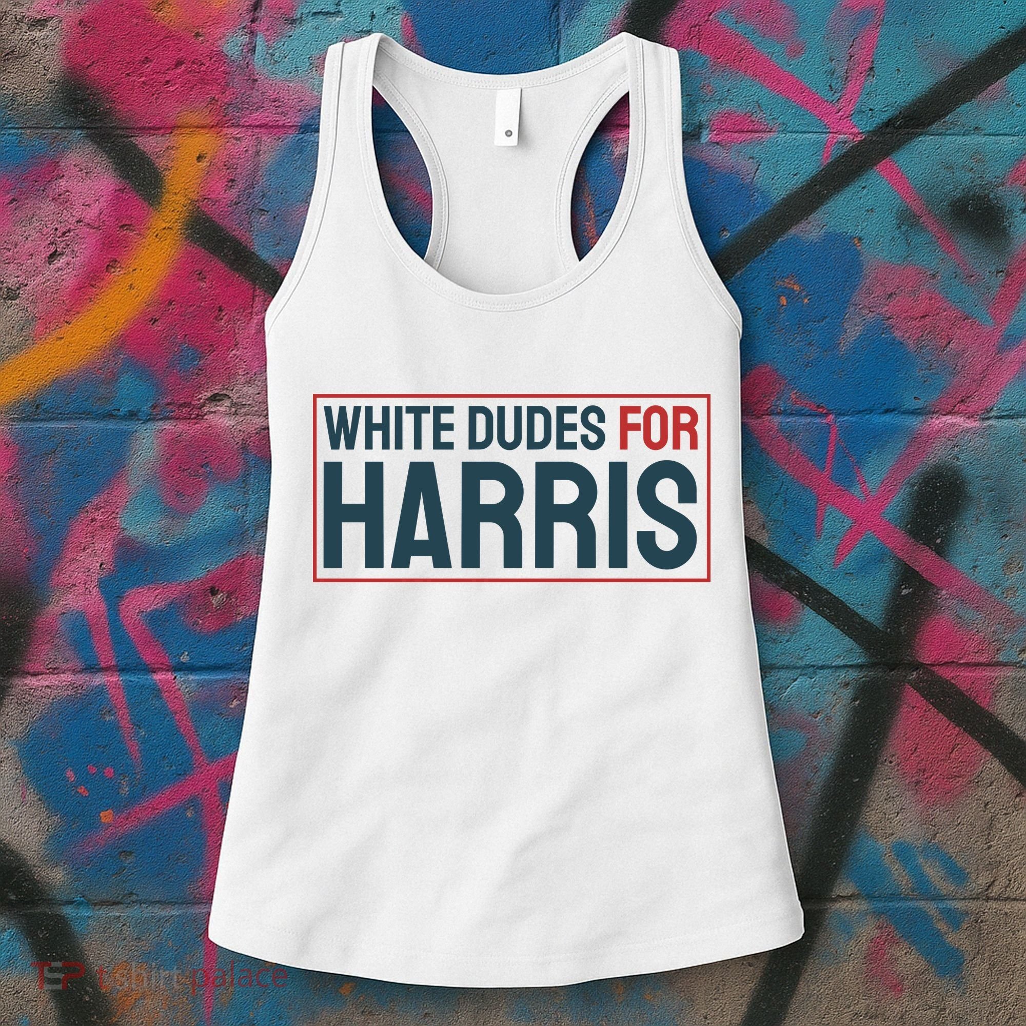 White Dudes For Harris 2024 Women's Tank Top