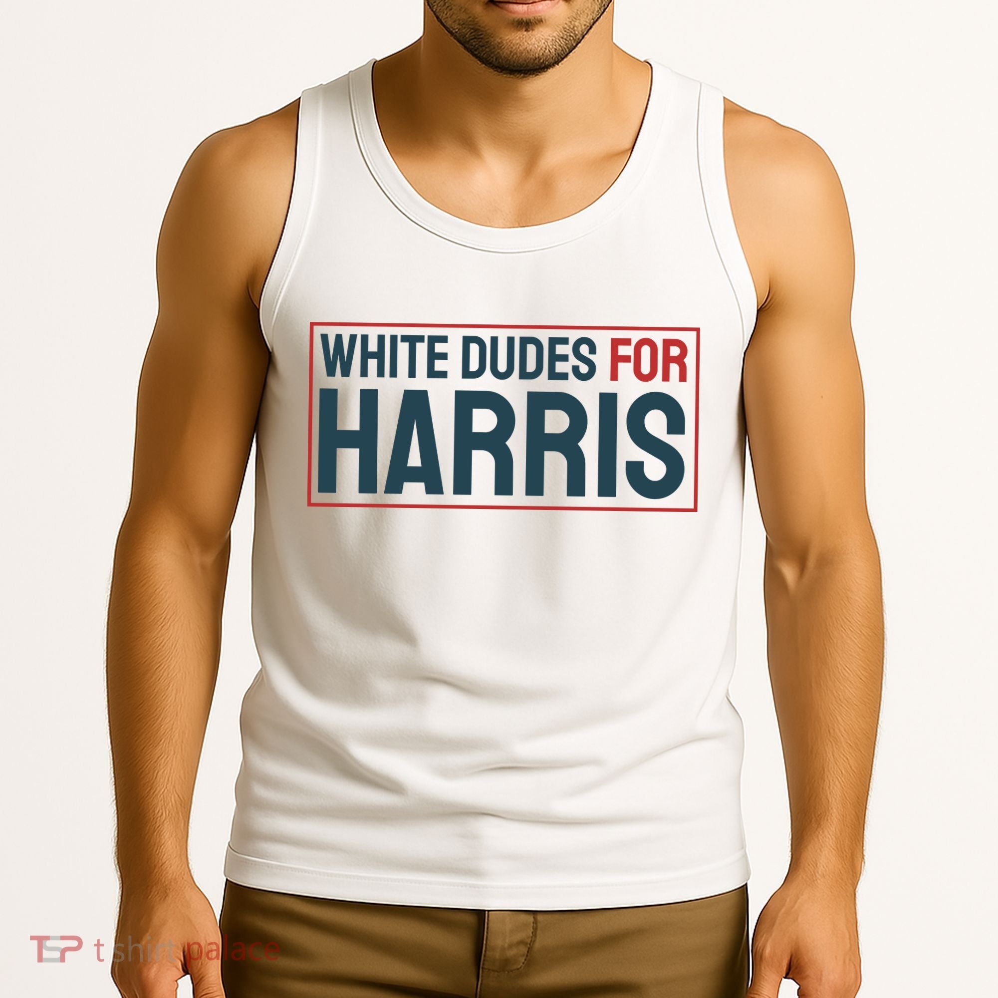 White Dudes For Harris 2024 Tank Top