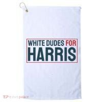 White Dudes For Harris 2024 Golf Towel thumb 0