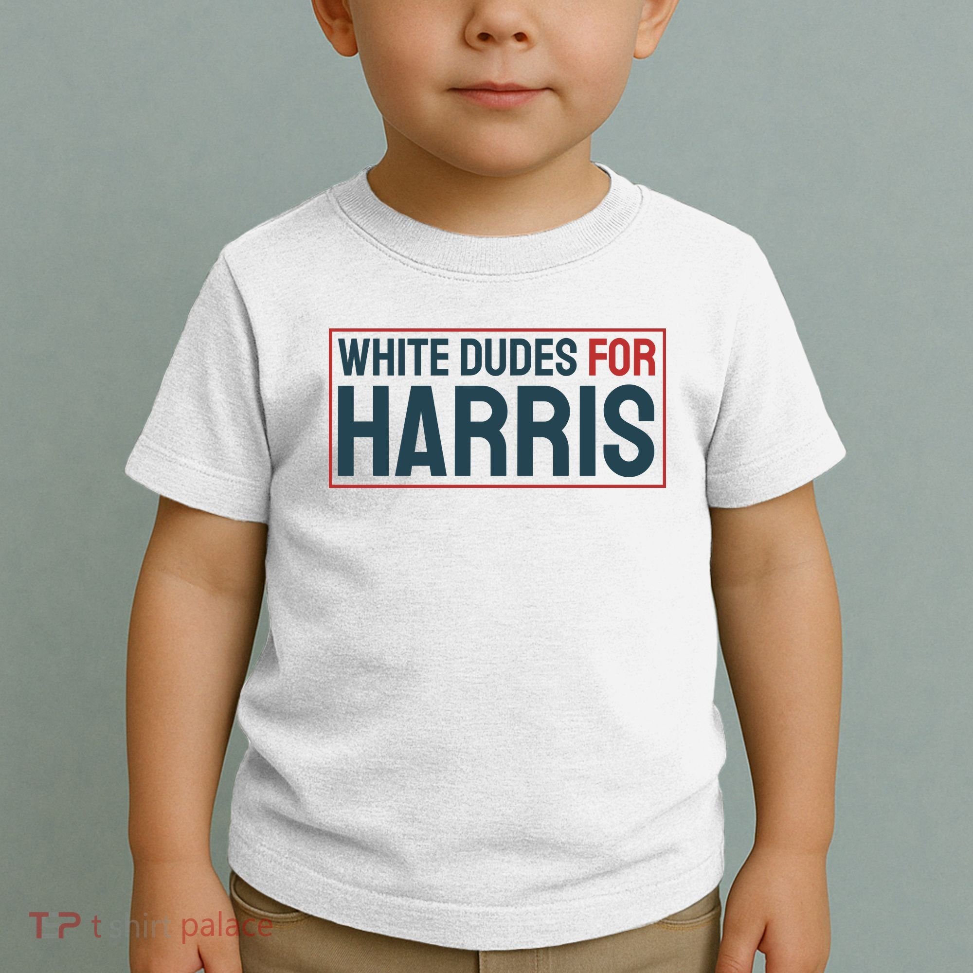 White Dudes For Harris 2024 Toddler T-Shirt