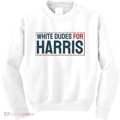White Dudes For Harris 2024 Kids Sweatshirt