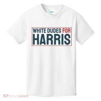 White Dudes For Harris 2024 Kids T-Shirt thumb 0