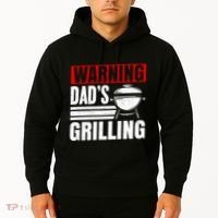 Warning DadS Grilling FatherS Day Graphic Hoodie thumb 2