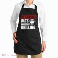 Warning DadS Grilling FatherS Day Graphic Apron thumb 2