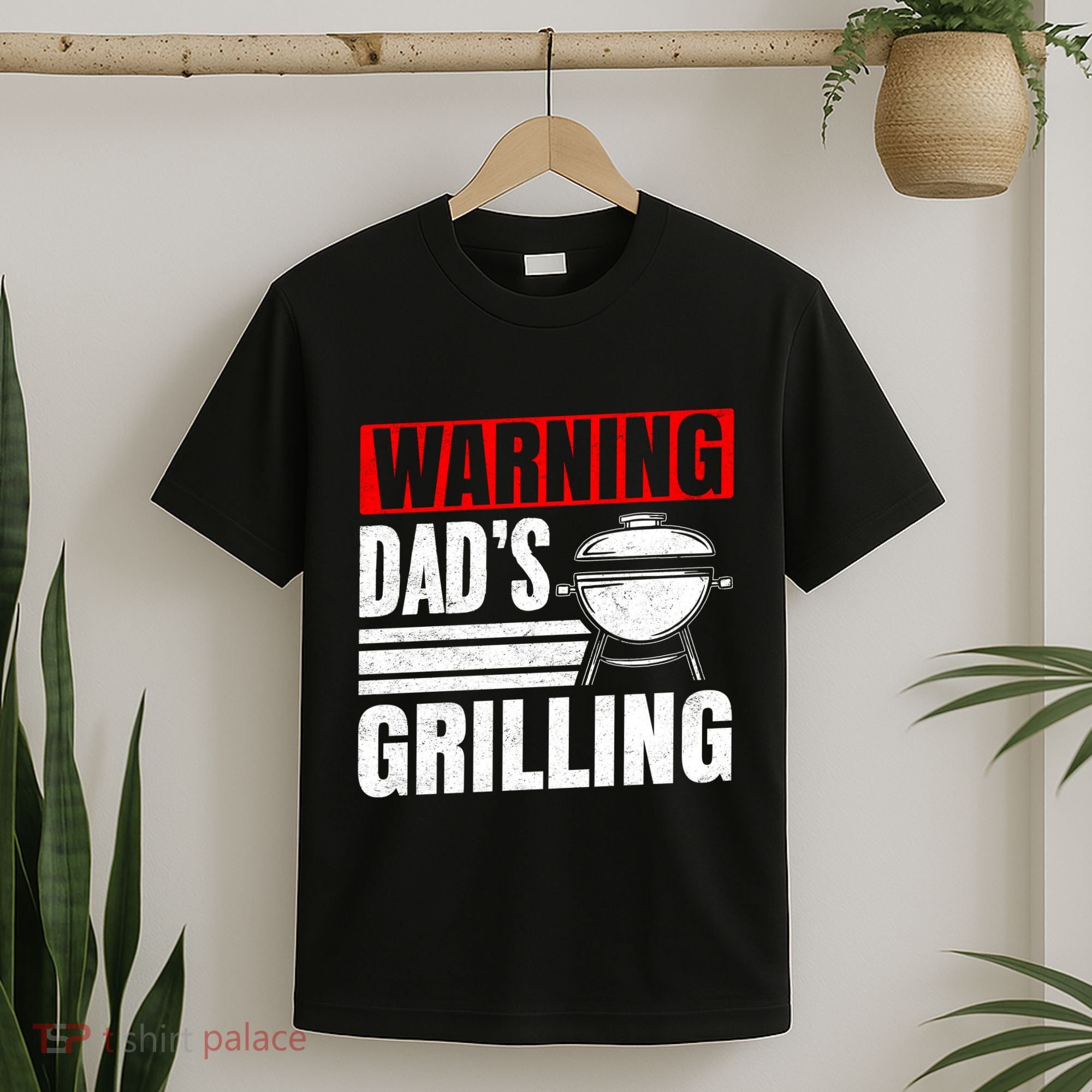 Warning DadS Grilling FatherS Day Graphic T-Shirt
