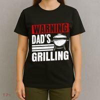 Warning DadS Grilling FatherS Day Graphic T-Shirt thumb 4