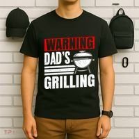 Warning DadS Grilling FatherS Day Graphic T-Shirt thumb 6