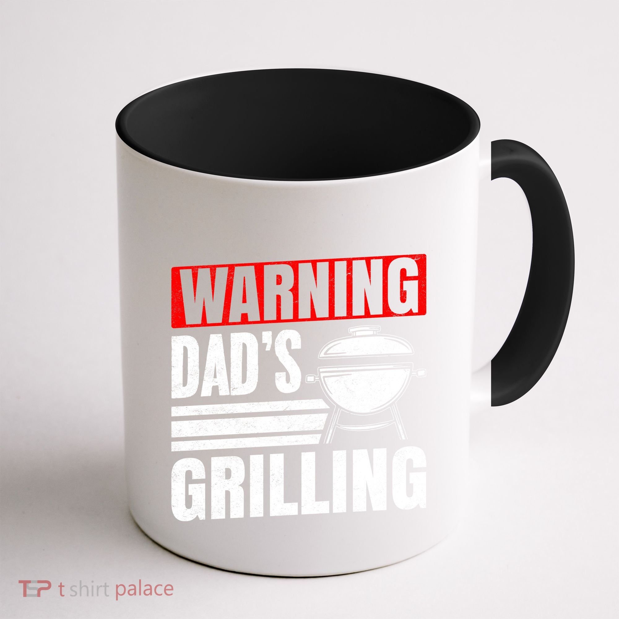 Warning DadS Grilling FatherS Day Graphic Coffee Mug