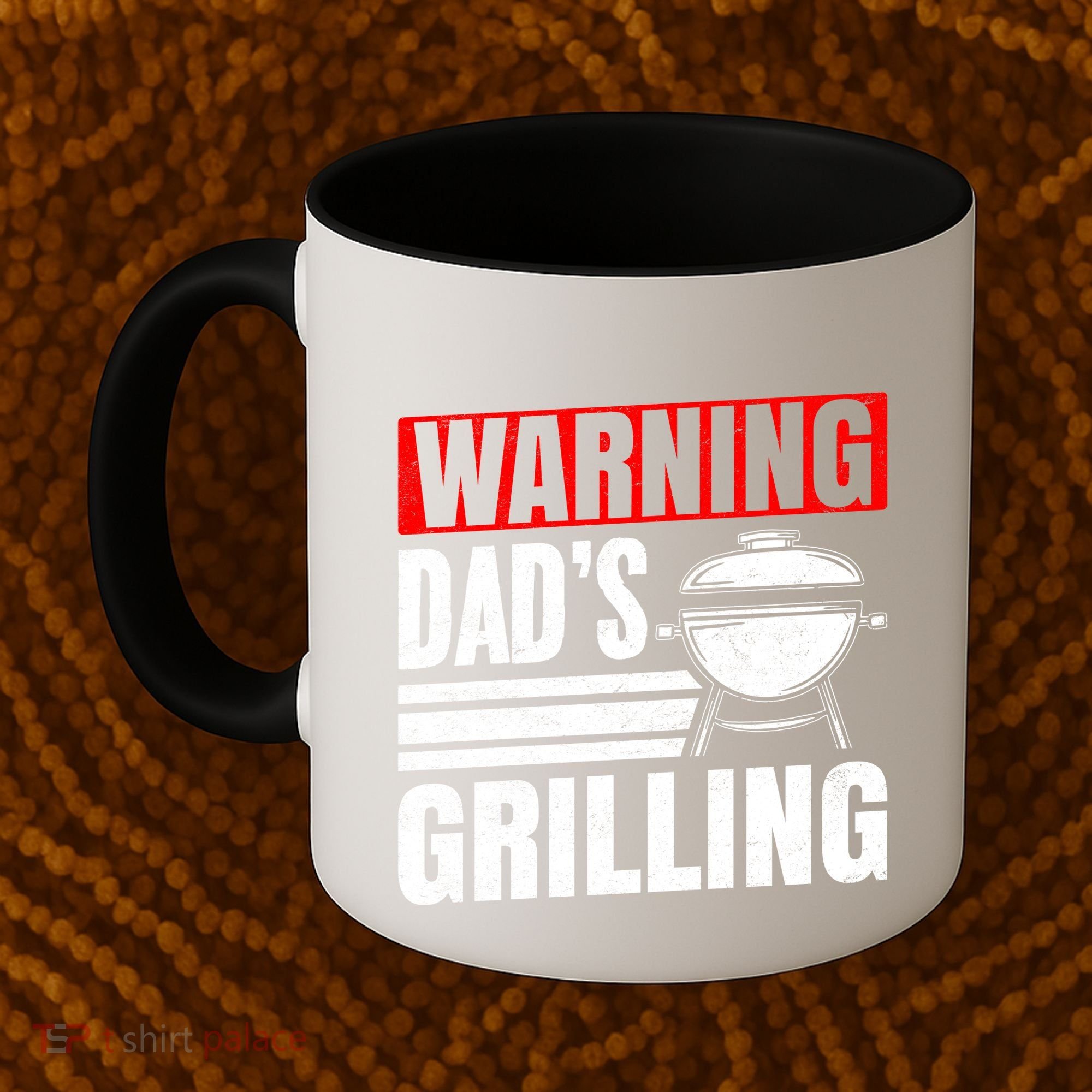 Warning DadS Grilling FatherS Day Graphic Coffee Mug