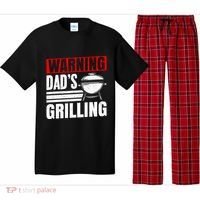 Warning DadS Grilling FatherS Day Graphic Pajama Set thumb 0