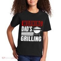 Warning DadS Grilling FatherS Day Graphic Kids T-Shirt thumb 2