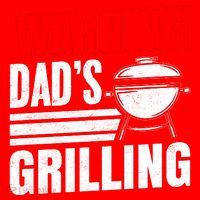 Warning DadS Grilling FatherS Day Graphic Santa Hat thumb 1