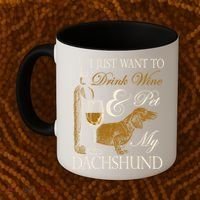 Wine Dachshund Great Gift Coffee Mug thumb 2