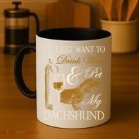 Wine Dachshund Great Gift Coffee Mug thumb 4