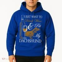 Wine Dachshund Great Gift Hoodie thumb 2