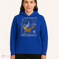 Wine Dachshund Great Gift Hoodie thumb 5