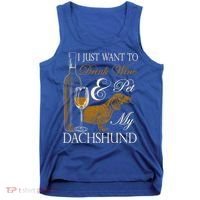 Wine Dachshund Great Gift Tank Top thumb 0