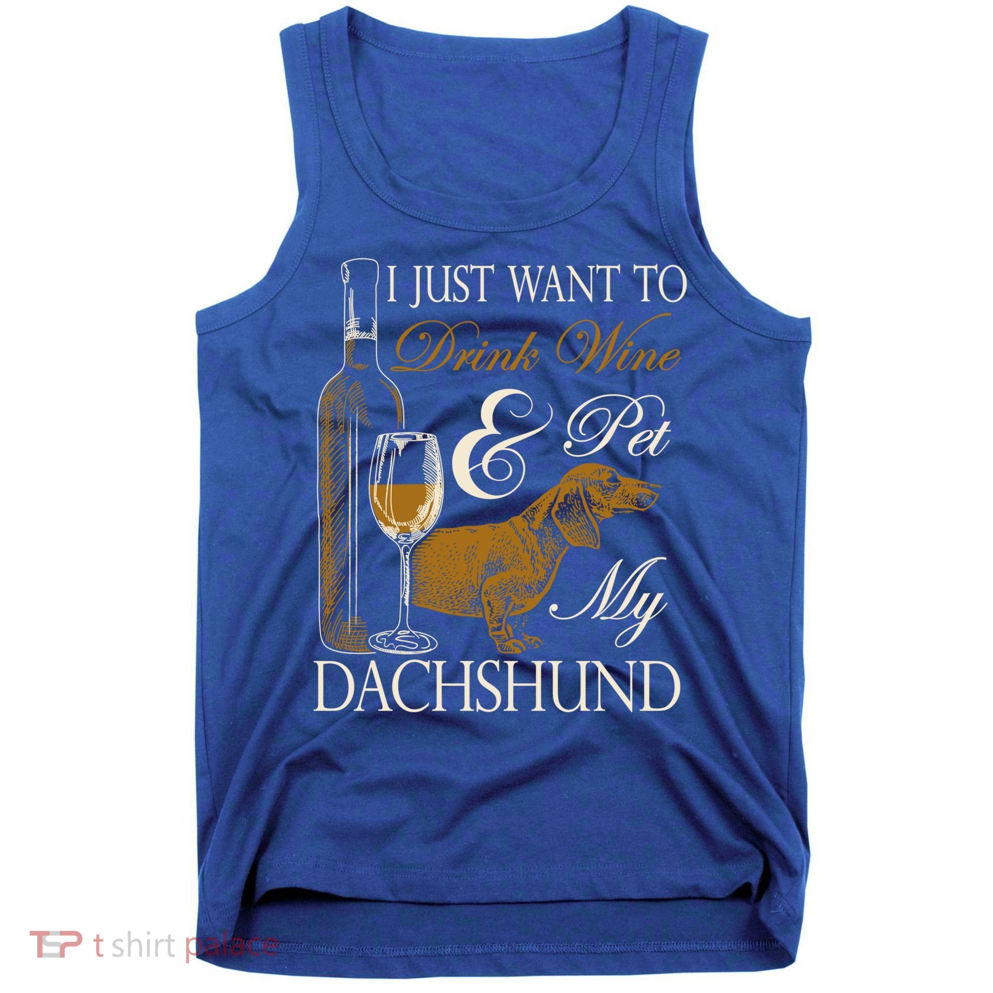 Wine Dachshund Great Gift Tank Top