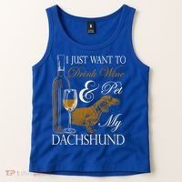 Wine Dachshund Great Gift Tank Top thumb 2