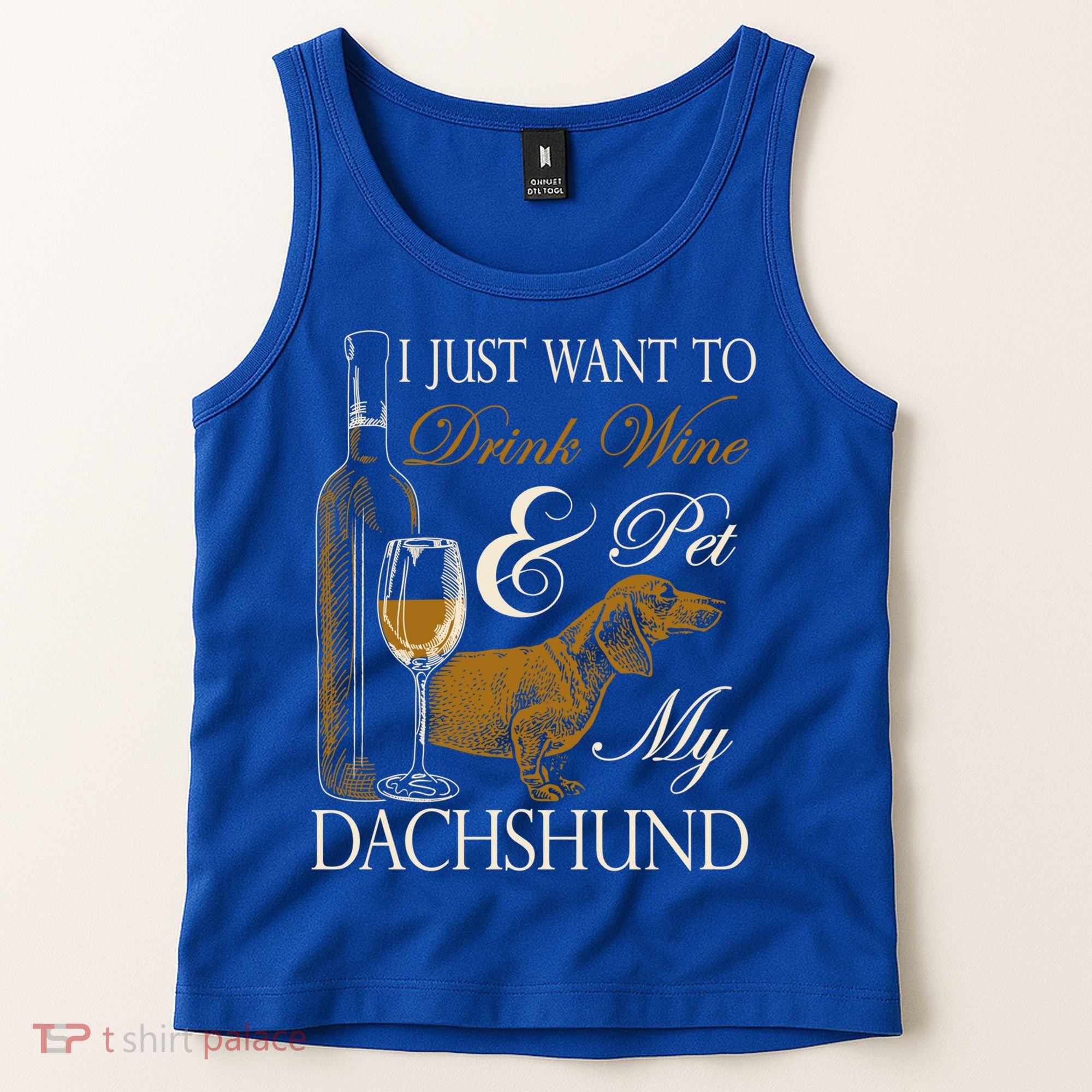 Wine Dachshund Great Gift Tank Top