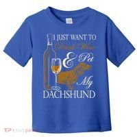 Wine Dachshund Great Gift Toddler T-Shirt thumb 0