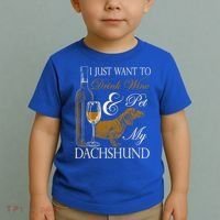 Wine Dachshund Great Gift Toddler T-Shirt thumb 2
