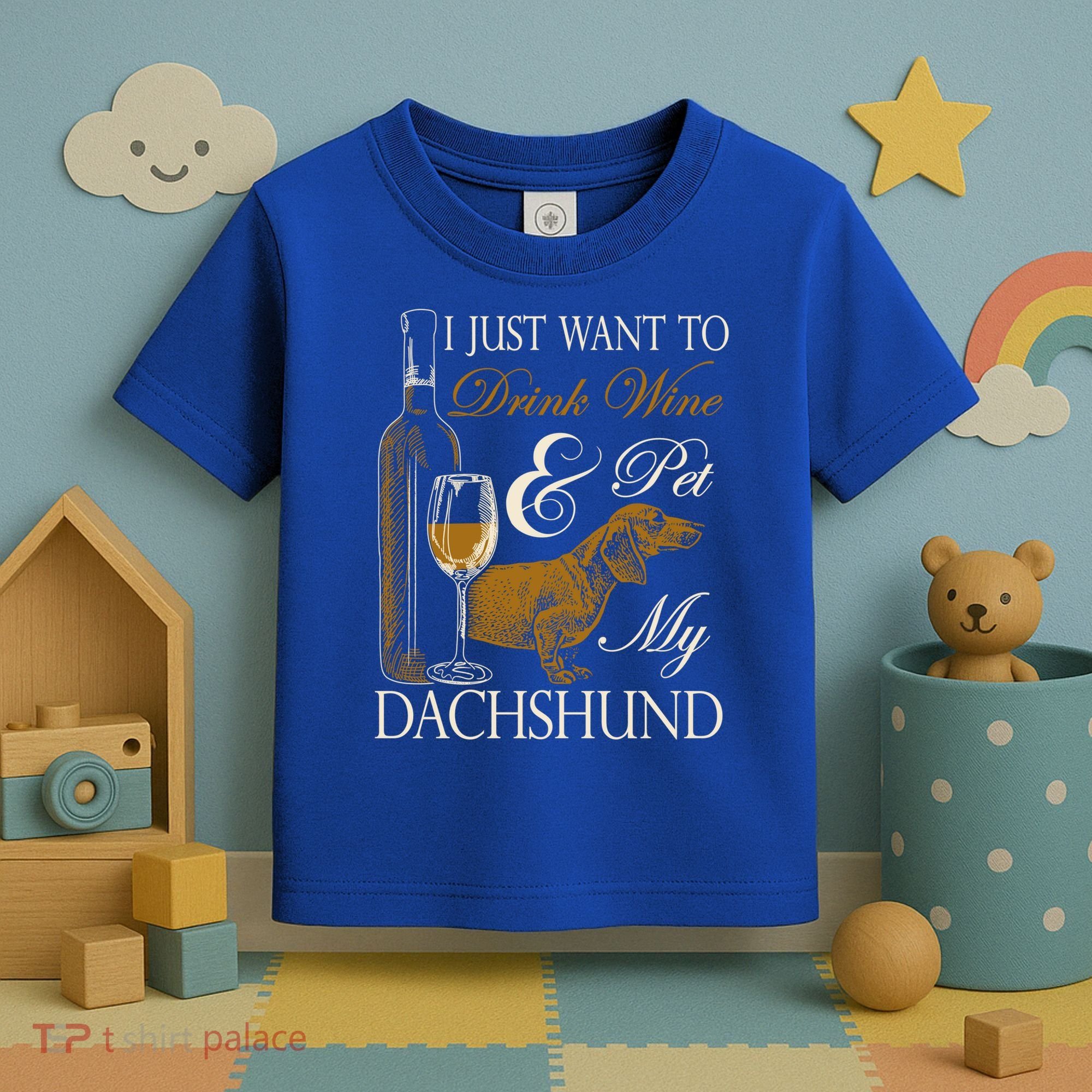 Wine Dachshund Great Gift Toddler T-Shirt