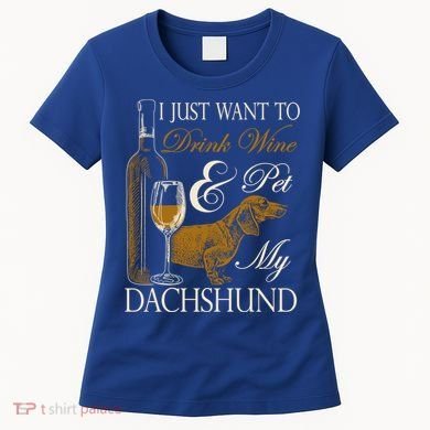 Wine Dachshund Great Gift Women's T-Shirt