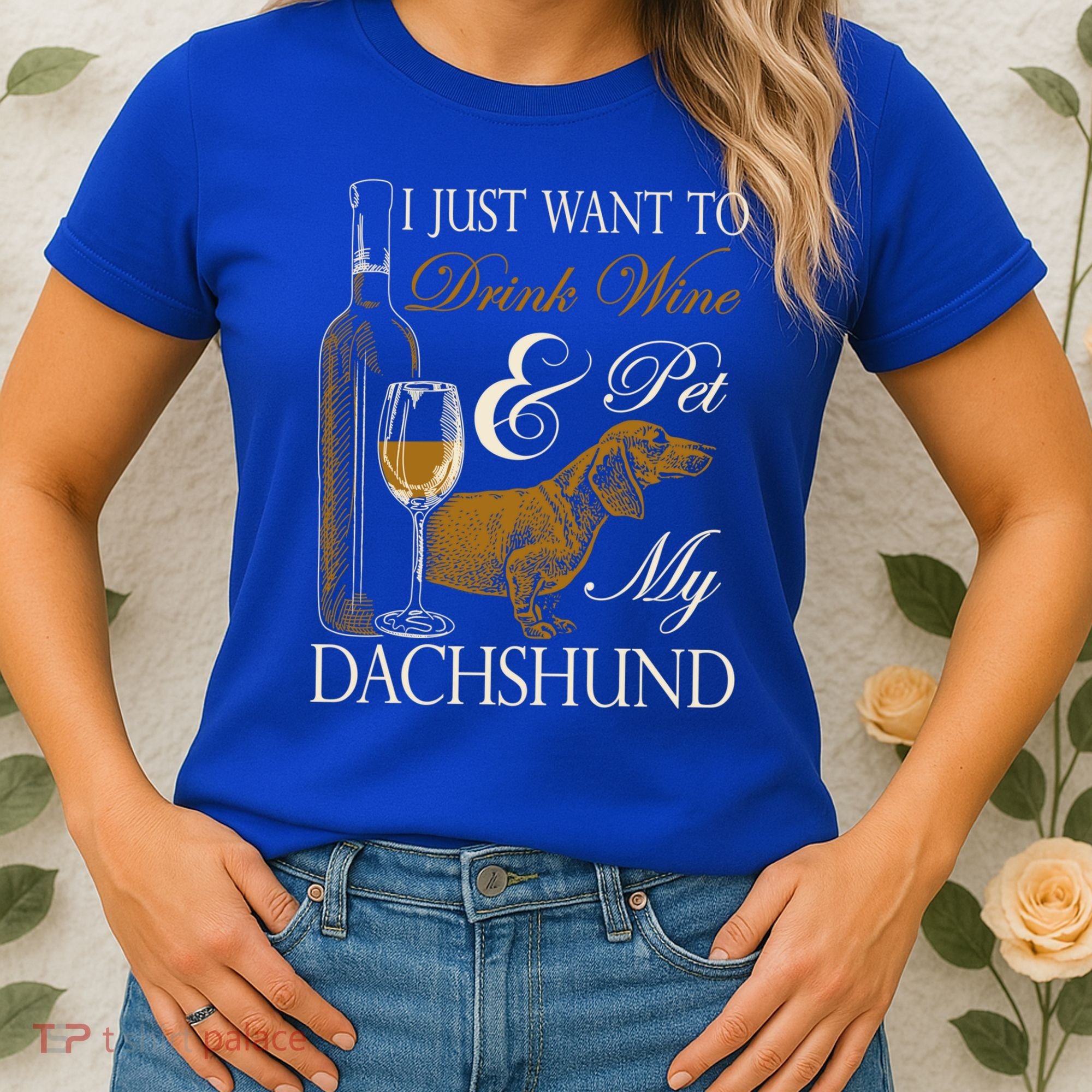 Wine Dachshund Great Gift Women's T-Shirt