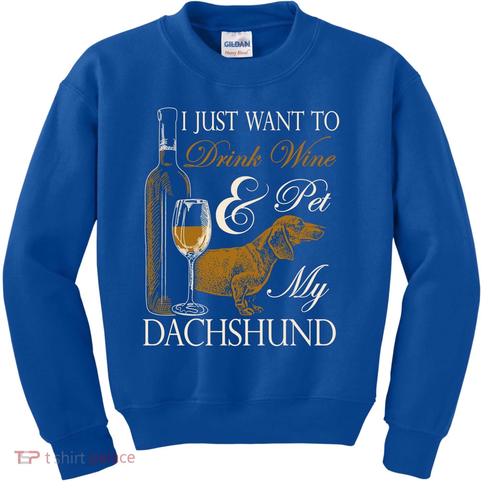 Wine Dachshund Great Gift Kids Sweatshirt