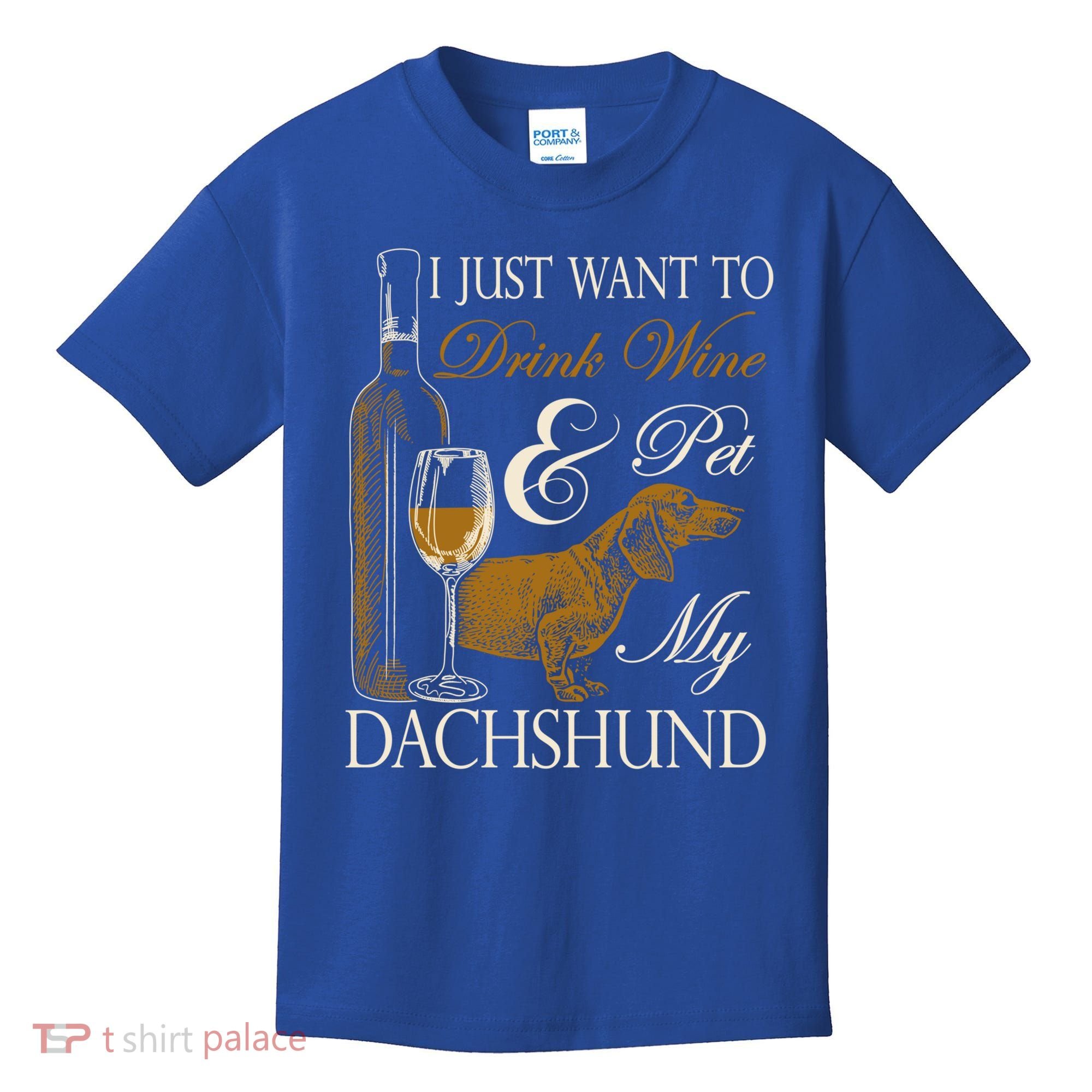 Wine Dachshund Great Gift Kids T-Shirt