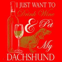 Wine Dachshund Great Gift Santa Hat thumb 1