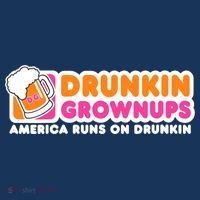 Wo Drunkin Grownups Adult Party Sarcastic Gift Drinking V-Neck Women's Tank Top thumb 5