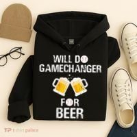 Will Do Gamechanger For Beer Funny Baseball Hoodie thumb 4