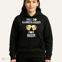 Will Do Gamechanger For Beer Funny Baseball Hoodie thumb 5