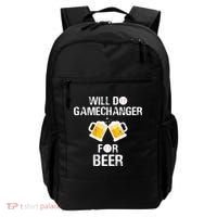 Will Do Gamechanger For Beer Funny Baseball Backpack thumb 0