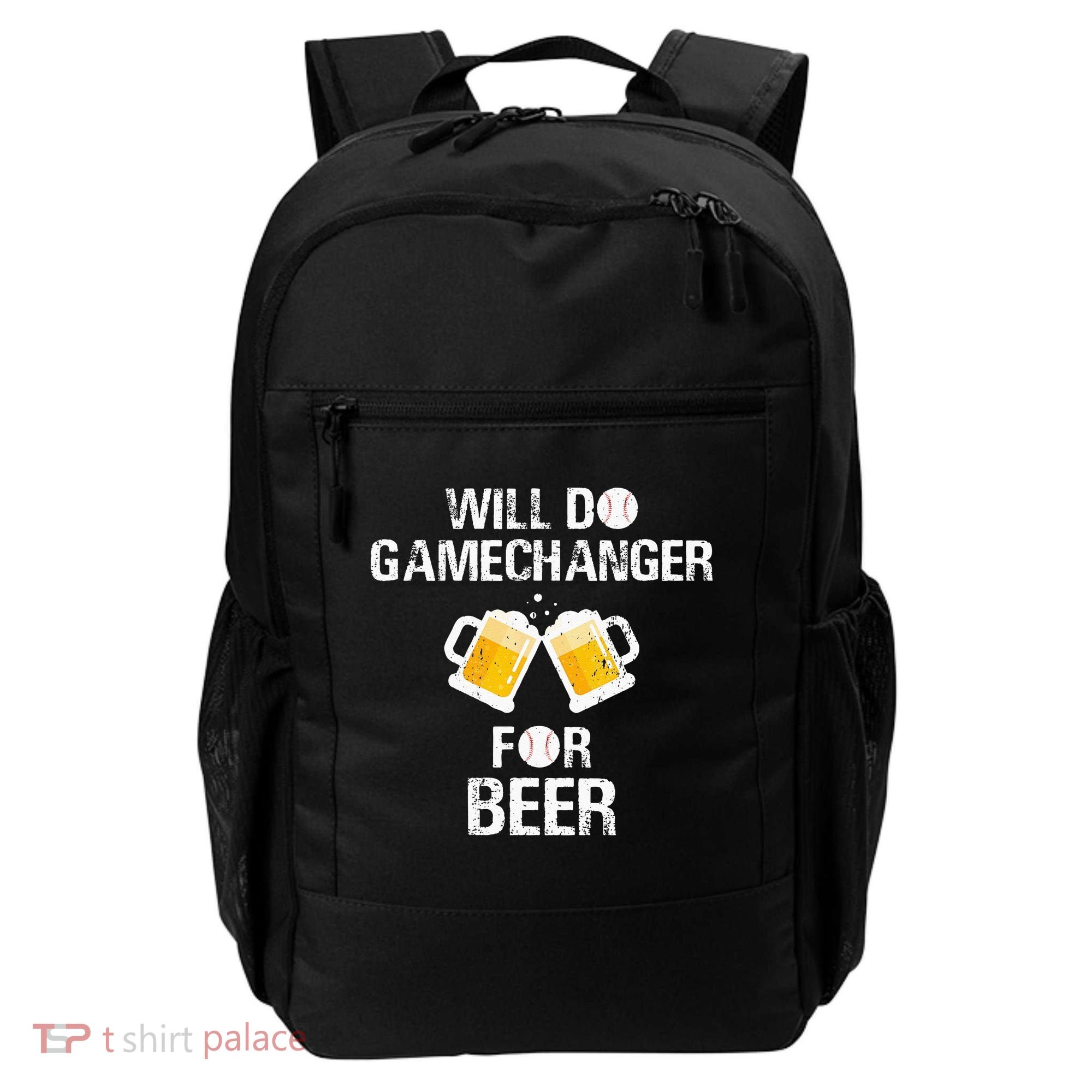 Will Do Gamechanger For Beer Funny Baseball Backpack