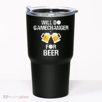 Will Do Gamechanger For Beer Funny Baseball Tumbler thumb 0