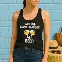 Will Do Gamechanger For Beer Funny Baseball Women's Tank Top thumb 2